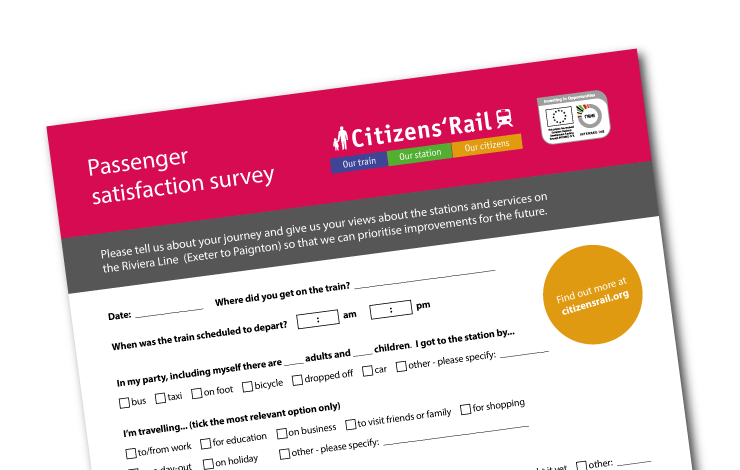 Passenger surveys on the Riviera Line