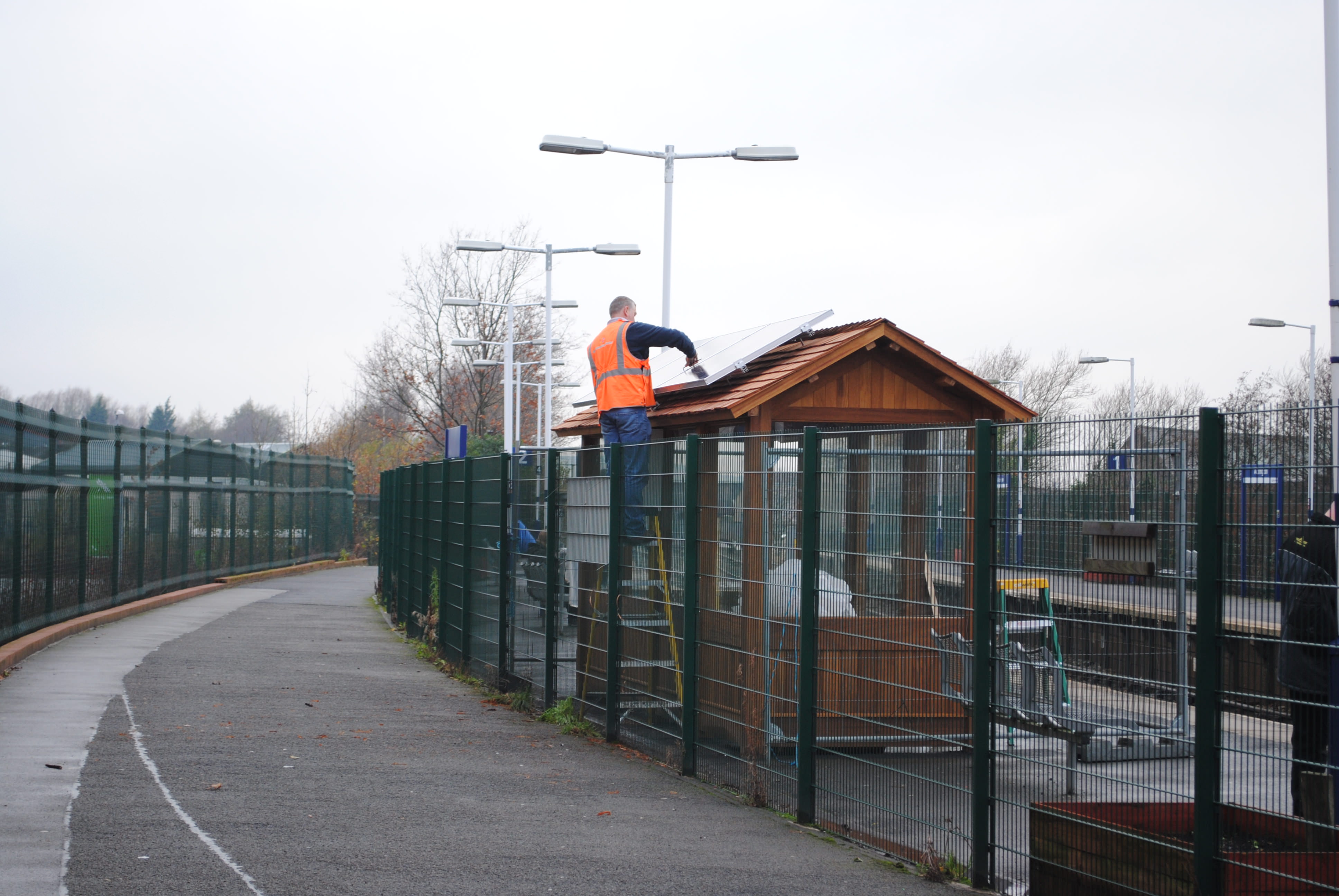 Eco shelter at Accrington station