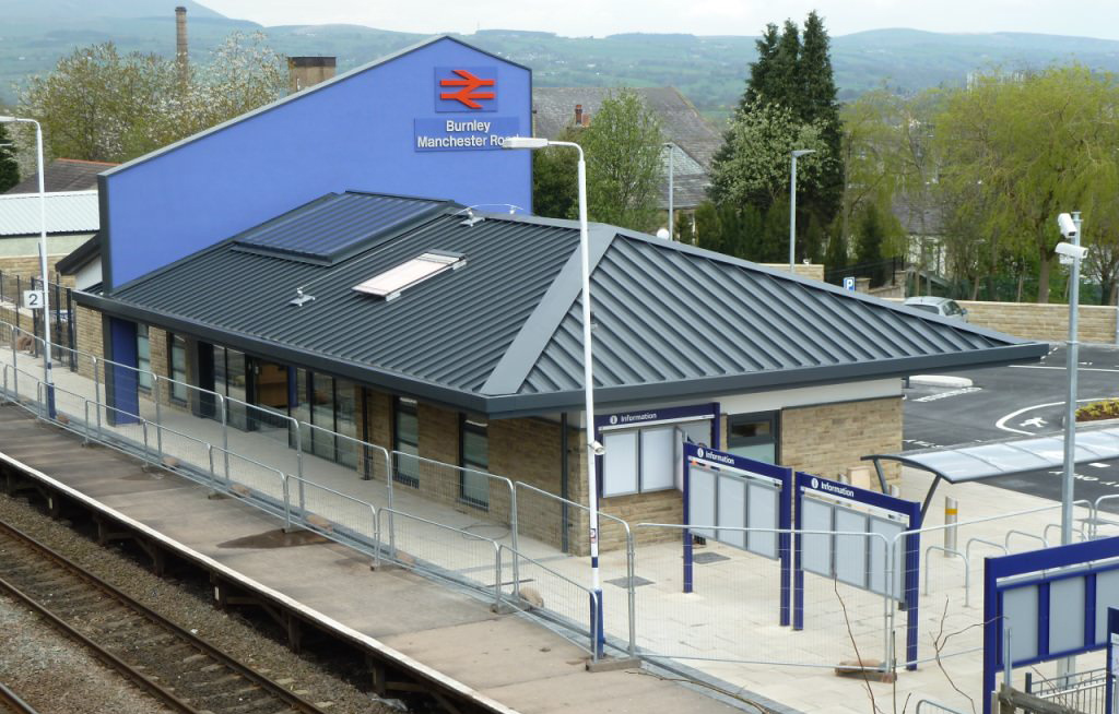 New station building at Burnley Manchester Road nears completion
