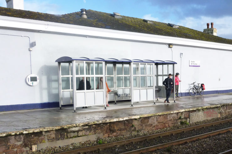 New shelters on The Riviera Line