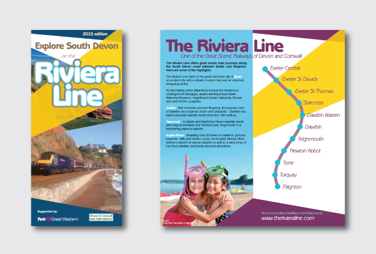 Booklet to promote the Riviera Line